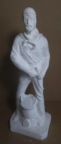 Escultura Cigano do Ouro Imagem em Gesso Cru para Pintar