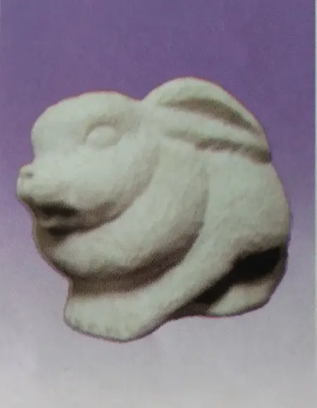 Escultura Coelho Coco Imagem em Gesso Cru para Pintar