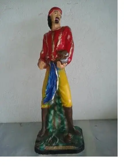 Escultura Cigano Wladimir Imagem 100% em Gesso Grande