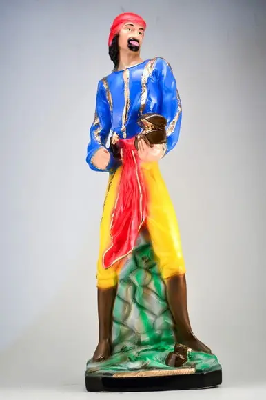 Escultura Cigano Wladimir Imagem 100% em Gesso Grande