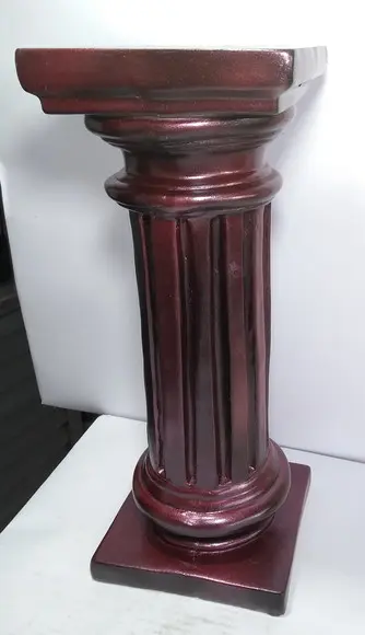 Escultura Coluna Romana em Gesso Pilar com 39cm de Altura