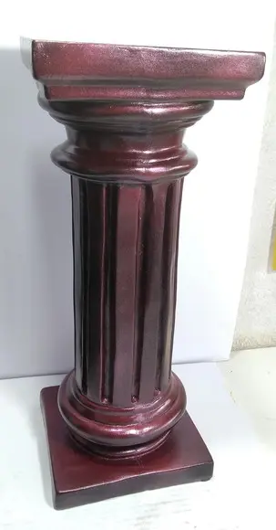 Escultura Coluna Romana em Gesso Pilar com 39cm de Altura