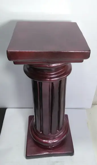Escultura Coluna Romana em Gesso Pilar com 39cm de Altura