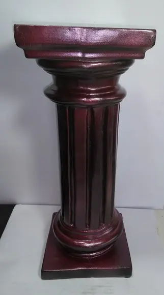 Escultura Coluna Romana em Gesso Pilar com 39cm de Altura