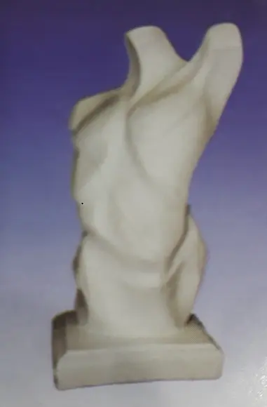 Escultura Corpo Masculino Imagem em Gesso Cru para Pintar