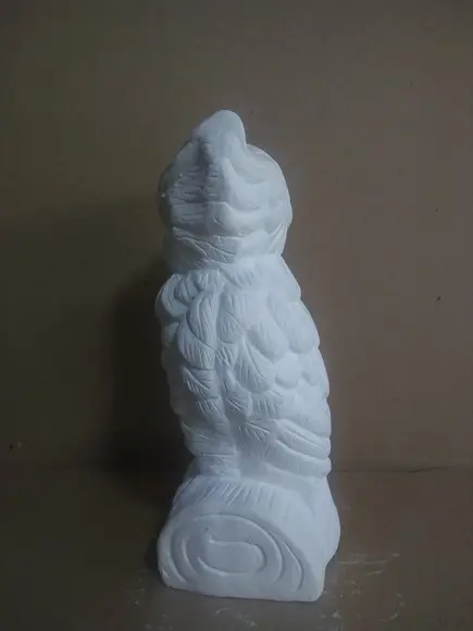 Escultura Coruja Atenas Imagem para Pintar em Gesso Cru