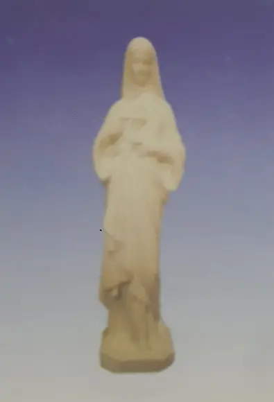 Escultura Coração de Maria Escultura em Gesso para Pintar