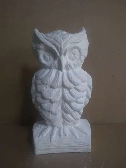 Escultura Coruja Atenas Imagem para Pintar em Gesso Cru