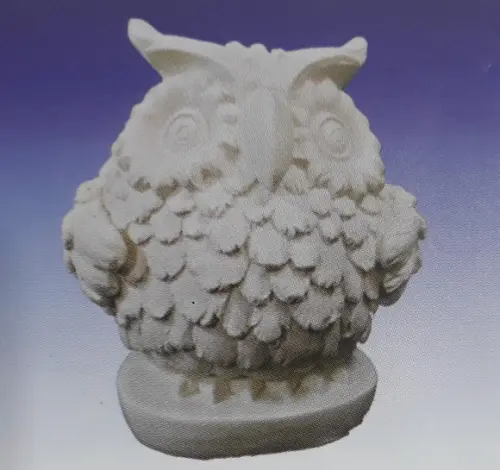 Escultura Coruja Ternura Imagem para Pintar em Gesso