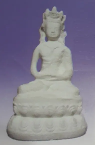 Escultura Deusa Lakshmy Imagem Lakshimi Gesso Cru P/pintar