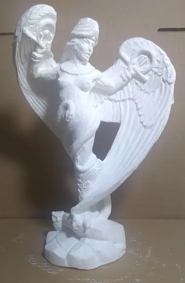 Escultura Deusa Lilith em Gesso Cru para Pintar Como Desejar