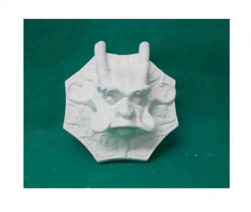 Escultura Dragão Baguá para Parede em Gesso Cru para Pintar
