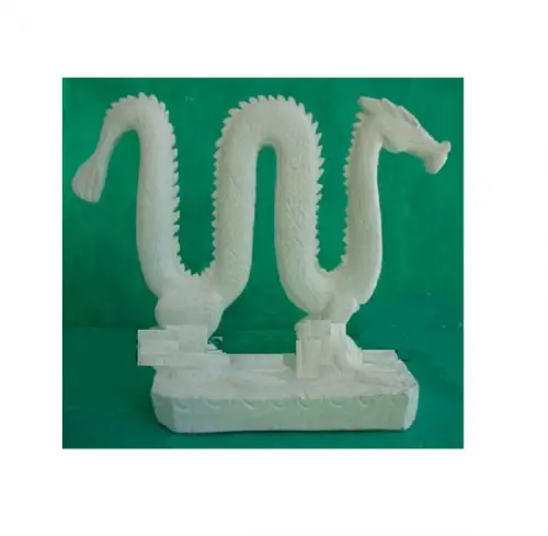Escultura Dragão Cobra Imagem em Gesso Cru para Pintar