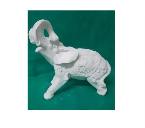 Escultura Elefante Imperial em Gesso Cru para Pintar