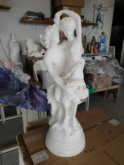 Escultura em Gesso Romeu e Julieta Grande 70cm