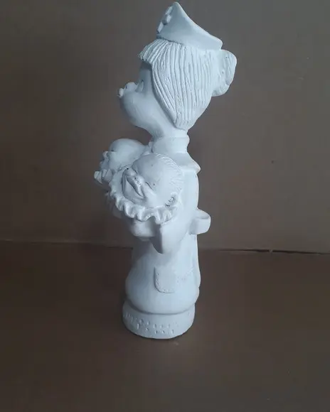 Escultura Enfermeira Imagem em Gesso Cru para Pintar