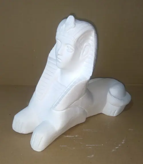 Escultura Esfinge em Gesso Cru para Pintar Como Desejar