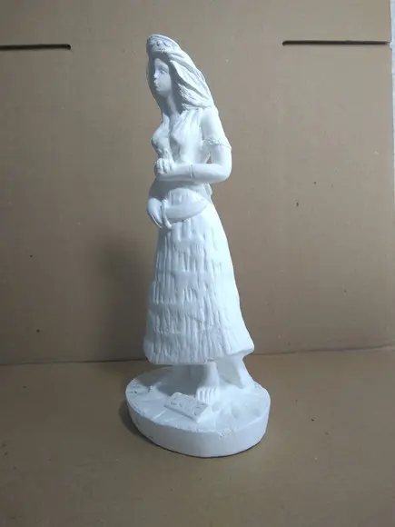 Escultura Ewa Orixá do Candomblé Imagem em Gesso para Pintar