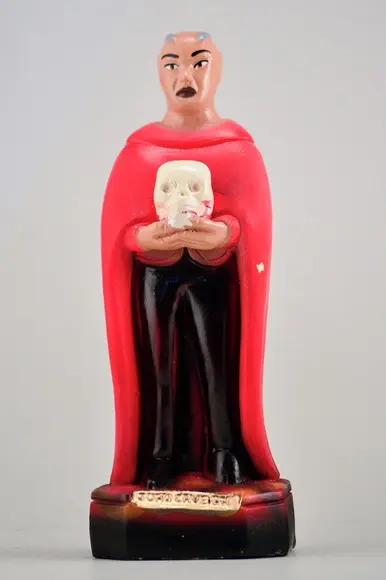 Escultura Exu João Caveira Imagem 100% em Gesso Grande