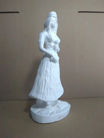 Escultura Ewa Orixá do Candomblé Imagem em Gesso para Pintar