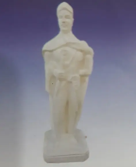 Escultura Exu Rei em Gesso Cru para Pintar Como Desejar
