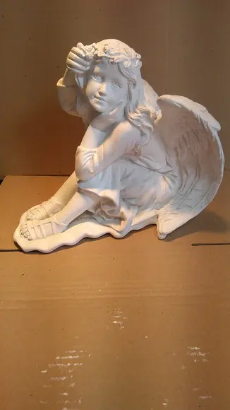 Escultura Fada Imagem da Fadinha em Gesso Cru para Pintar