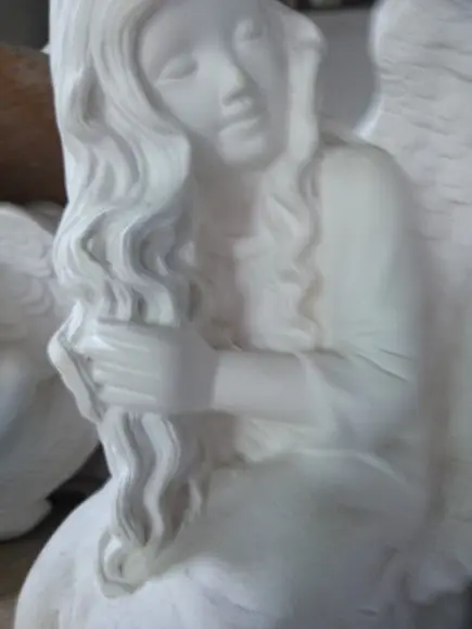 Escultura Fada Imagem da Fadinha em Gesso Cru Nova