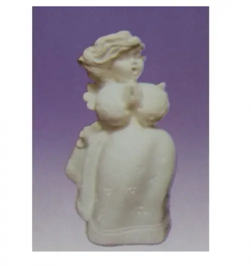 Escultura Fada Cantora Mãos Posta em Gesso para Pintar