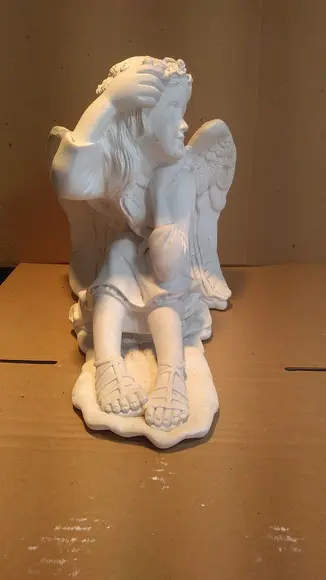 Escultura Fada Imagem da Fadinha em Gesso Cru para Pintar