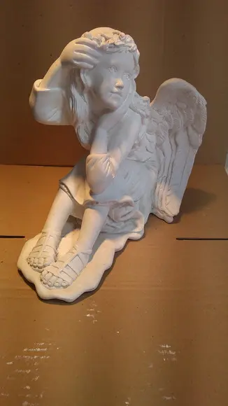 Escultura Fada Imagem da Fadinha em Gesso Cru para Pintar