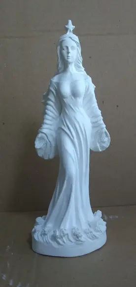 Escultura Iemanjá Imagem Yemanja com Estrela Linda na Cabeça