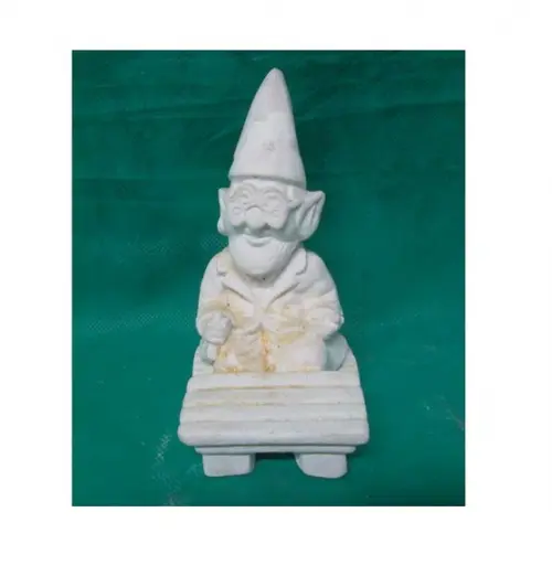 Escultura Gnomo Doutor em Gesso Cru para Pintar
