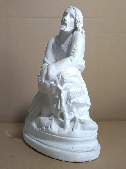 Escultura Jesus Cristo no Monte das Oliveiras Imagem Jesus