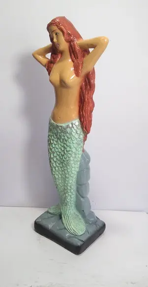 Escultura Mãe D´aguá Imagem 100% em Gesso Puro Linha D´água