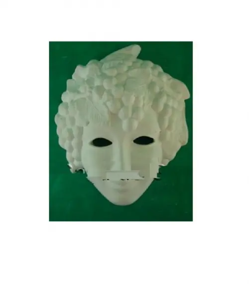 Escultura Mascara Uva em Gesso Cru para Pintar