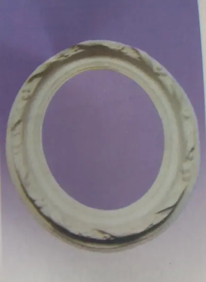 Escultura Moldura Cereja de Parede em Gesso Cru para Pintar