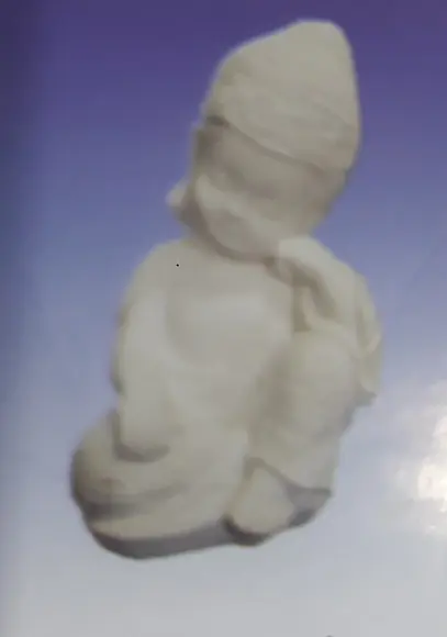 Escultura Mini Buda Imagem para Pintar em Gesso
