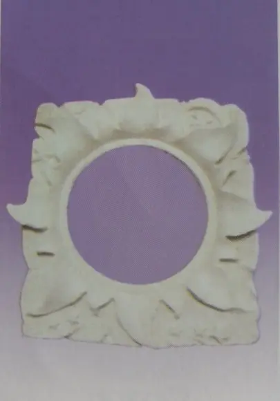 Escultura Moldura Girassol de Parede em Gesso para Pintar