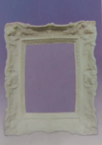 Escultura Moldura Quadrada de Parede em Gesso para Pintar
