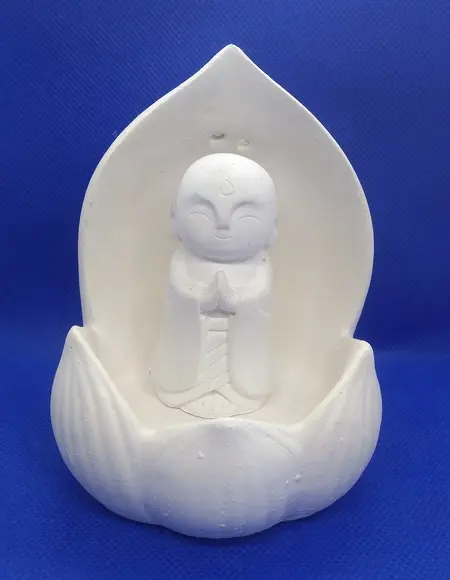 Escultura Monge Gota Imagem Monge Gota Dentro do Pingo