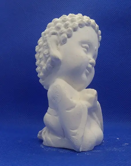 Escultura Monge Pequeno Imagem para Pintar em Gesso