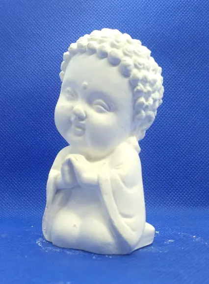 Escultura Monge Pequeno Imagem para Pintar em Gesso