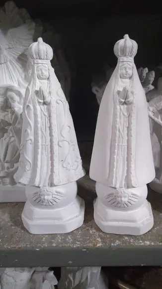 Escultura Nossa Senhora Aparecida Lisa em Gesso para Pintar