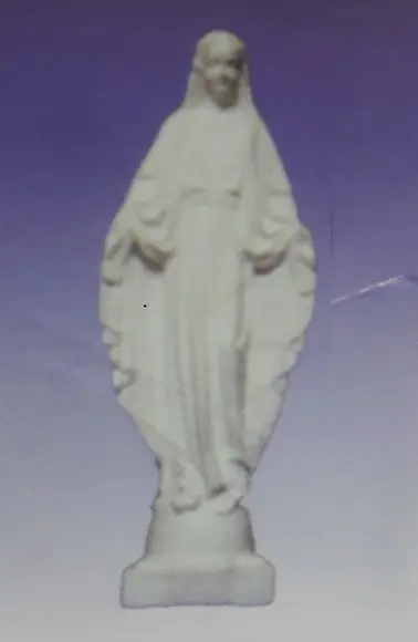 Escultura Nossa Senhora das Graças Imagem em Gesso Cru