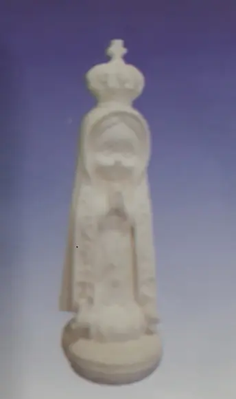 Escultura Nossa Senhora de Fátima Baby para Pintar em Gesso