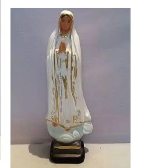 Escultura Nossa Senhora de Fatima Imagem 100% em Gesso