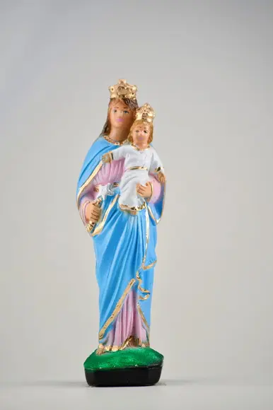 Escultura Nossa Senhora das Guia Imagem 100% em Gesso Grande