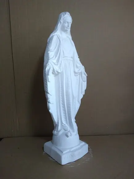 Escultura Nossa Senhora das Graças Imagem em Gesso Cru