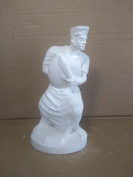 Escultura Ogum Orixá do Candomblé Imagem em Gesso