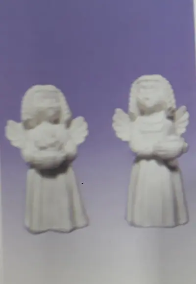 Escultura Par de Emília Imagem em Gesso Cru para Pintar